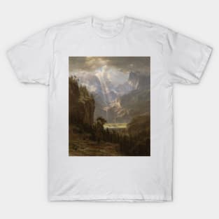 Rocky Mountains, Lander's Peak by Albert Bierstadt T-Shirt